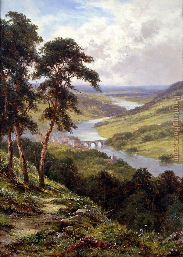 Dunkheld & Birnam from Craigibarns painting - Henry H. Parker Dunkheld & Birnam from Craigibarns art painting
